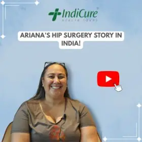 Ariana from New Zealand reviewing her hip surgery in India