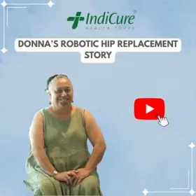 Donna from New Zealand sharing her robotic hip replacement surgery story in India.
