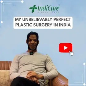 US patient John reviewing plastic surgery in India.