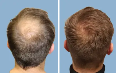 Hair transplant before and after result 4 - performed in India, IndiCure patient