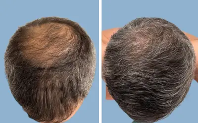 Hair transplant before and after result 7 - performed in India, IndiCure patient