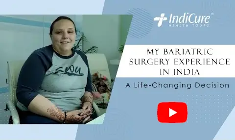 Informational graphic promoting affordable bariatric surgery in India