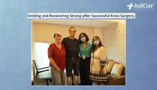 Phil and Denise Sheerich after their successful knee replacement surgery in India