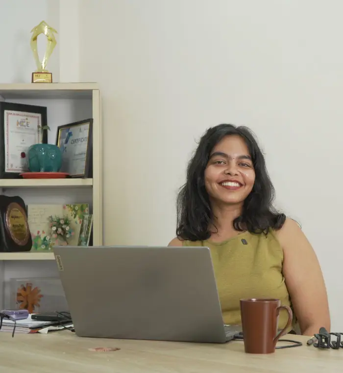 Anjana Singaraju, Content Writer and Social Media Specialist at IndiCure Health Tours, creating patient-focused healthcare content.